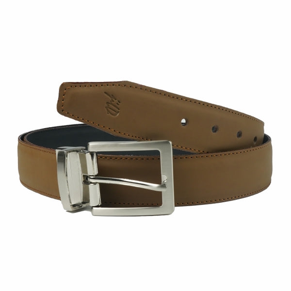 BLACK TAN-BROWN Double Sided Reversible Men's' Leather Belt