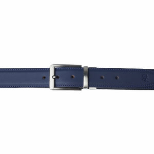 BLACK BLUE Double Sided Reversible Men's' Leather Belt