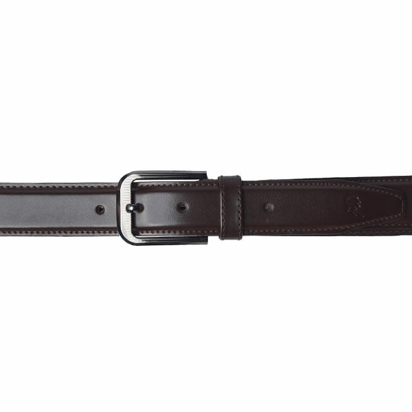 Formal Leather Belt Single Stitch-Black