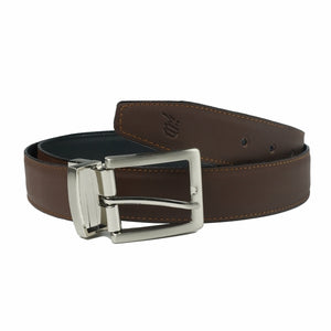 BLACK BROWN Double Sided Reversible Men's' Leather Belt