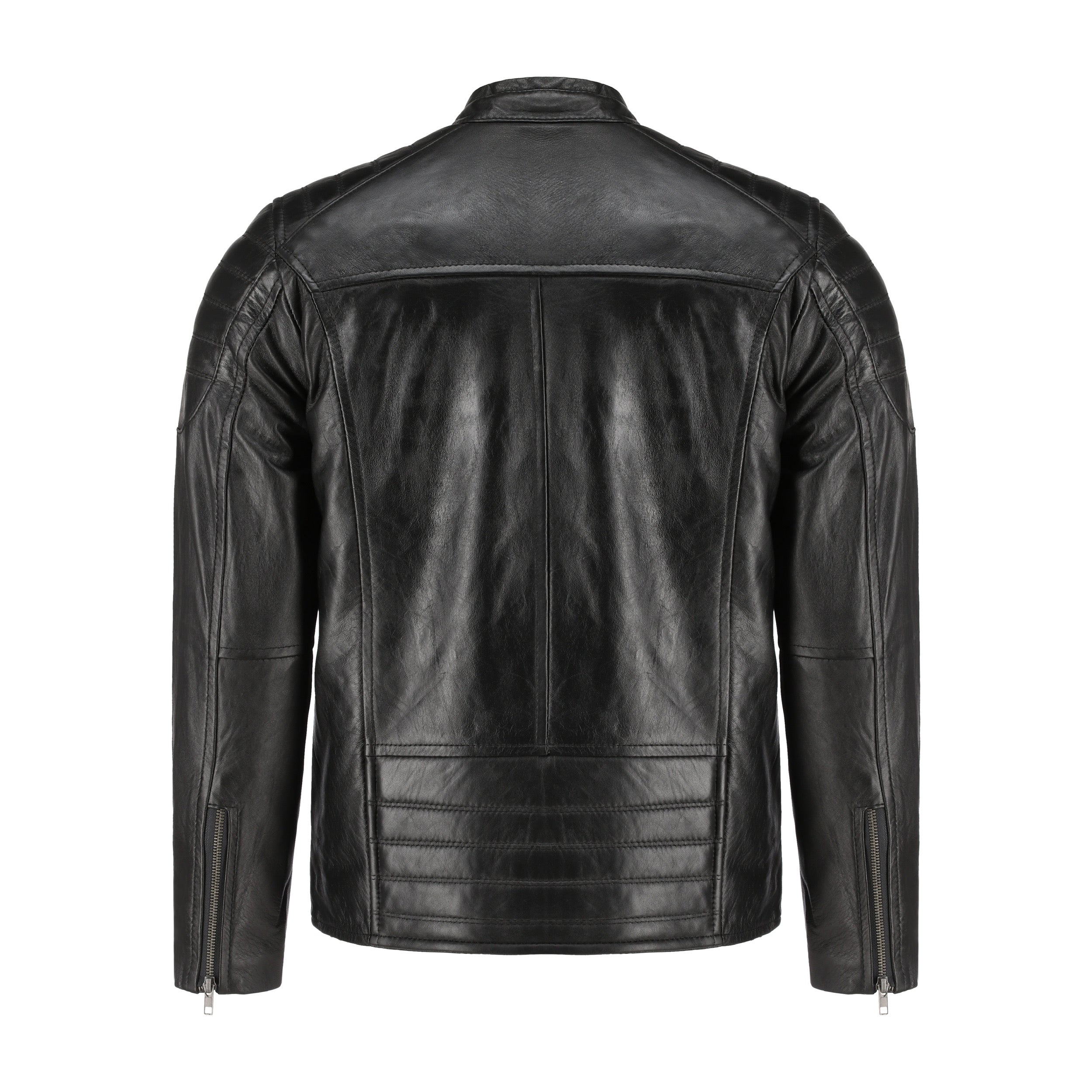 Classic Lambskin Biker Jacket - Black Leather – FROMTHEFIRST