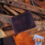 Load image into Gallery viewer, The Vault Vintage Leather Wallet-Coin Pocket-BURGUNDY
