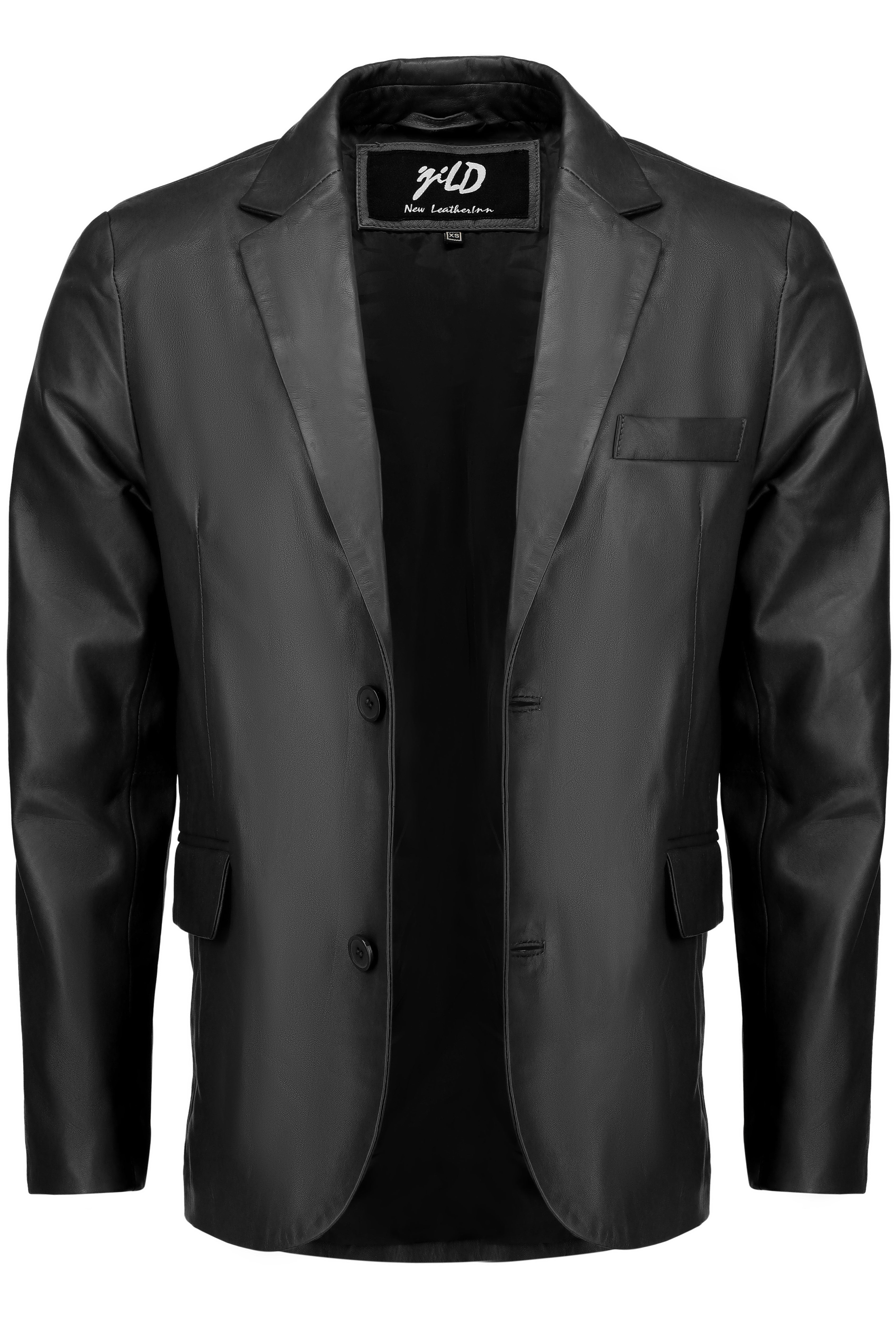 Invisible Stitching Casual Leather Blazer for Men