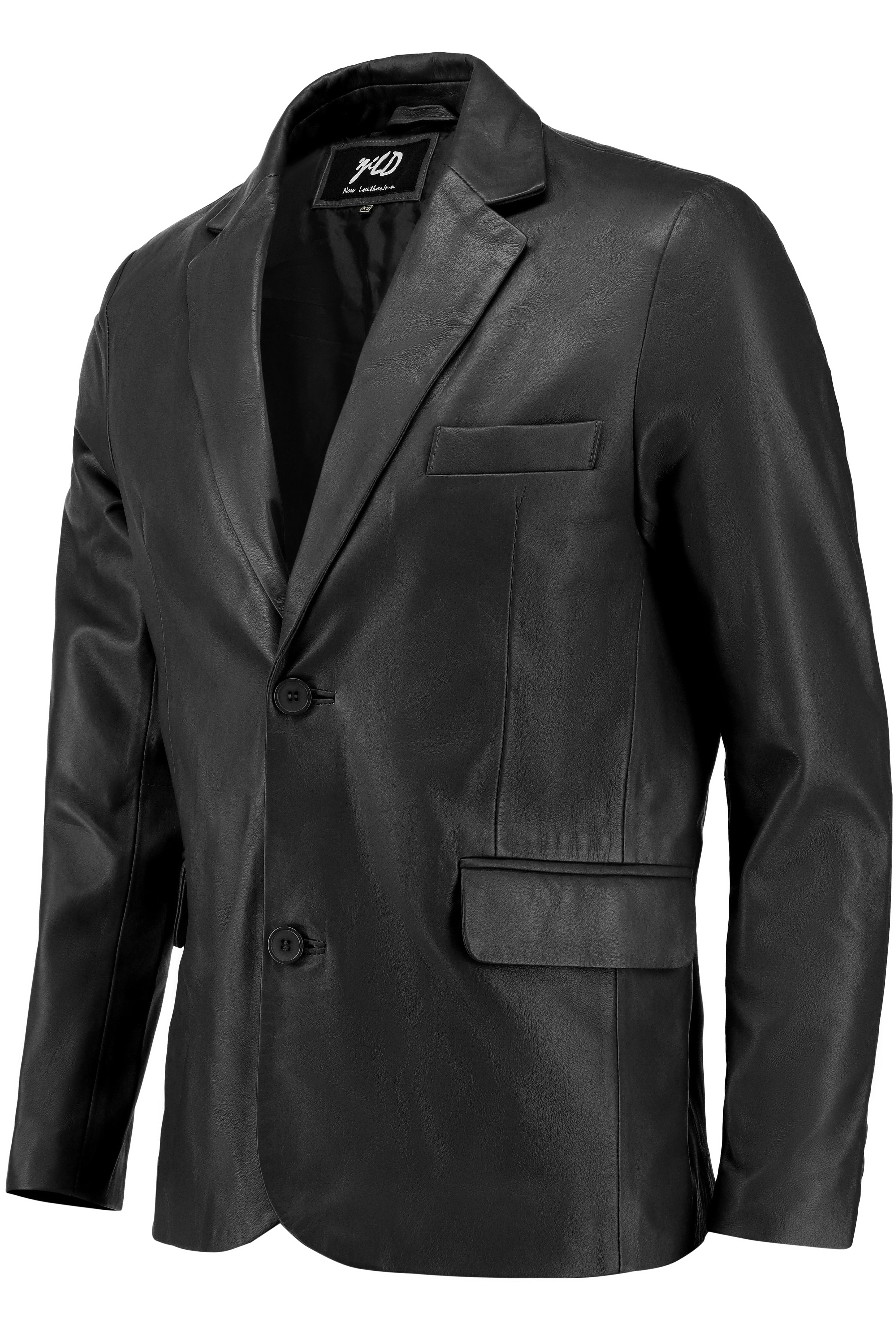 Invisible Stitching Casual Leather Blazer for Men