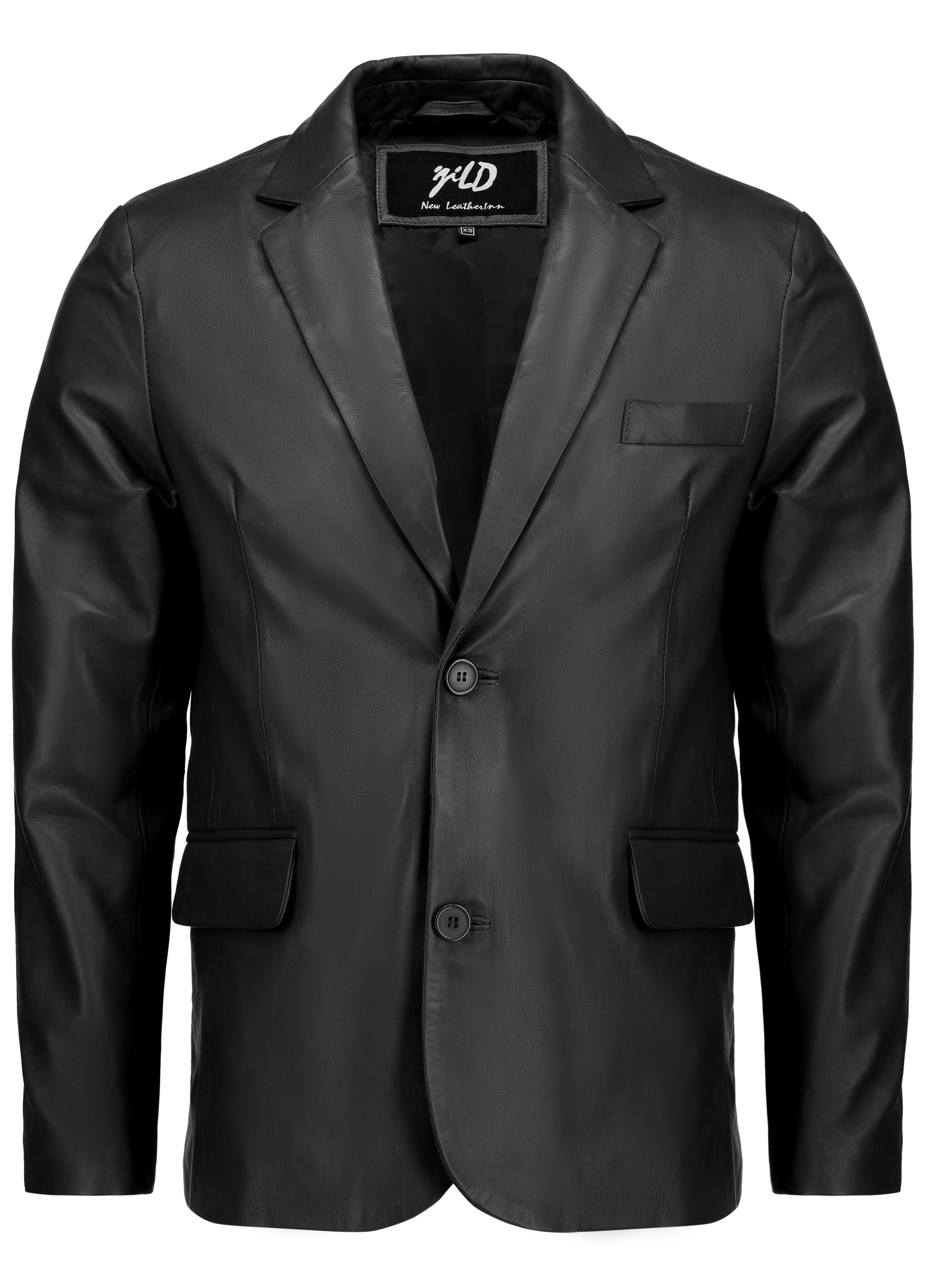 Invisible Stitching Casual Leather Blazer for Men