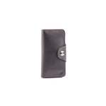 Load image into Gallery viewer, Tri-Fold Pure Leather Long Wallet With Button Closure-BURGUNDY
