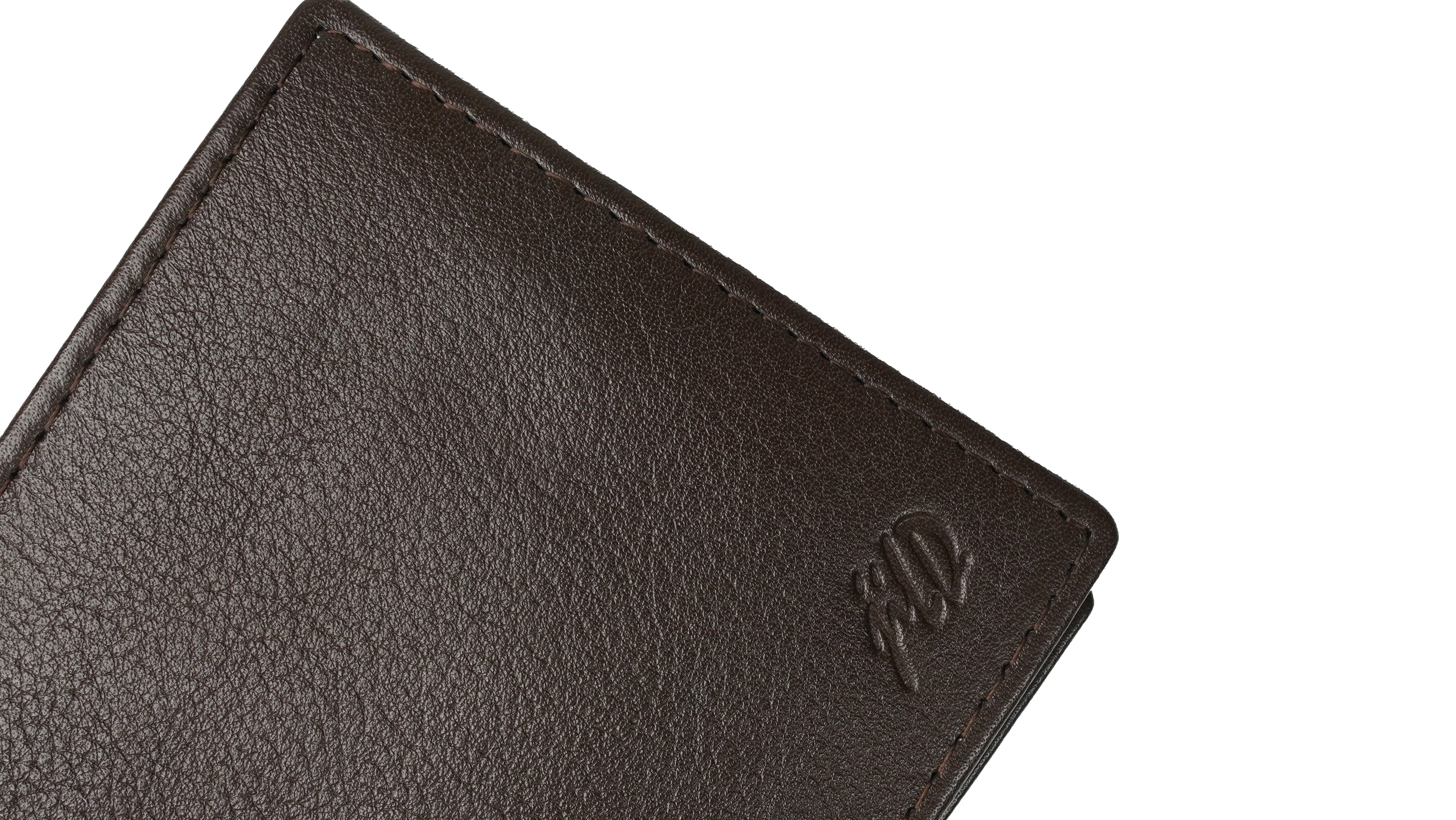 Ultra Slim Bi-fold Natural Butter Soft Cow Leather Mens Wallet