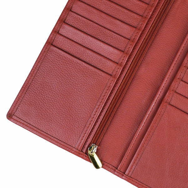 Executive Leather Long Wallet TAN