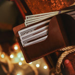 Load image into Gallery viewer, The Vault Vintage Leather Wallet-Arch-Dark Brown
