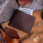 Load image into Gallery viewer, The Vault Vintage Leather Wallet-Arch-Dark Brown
