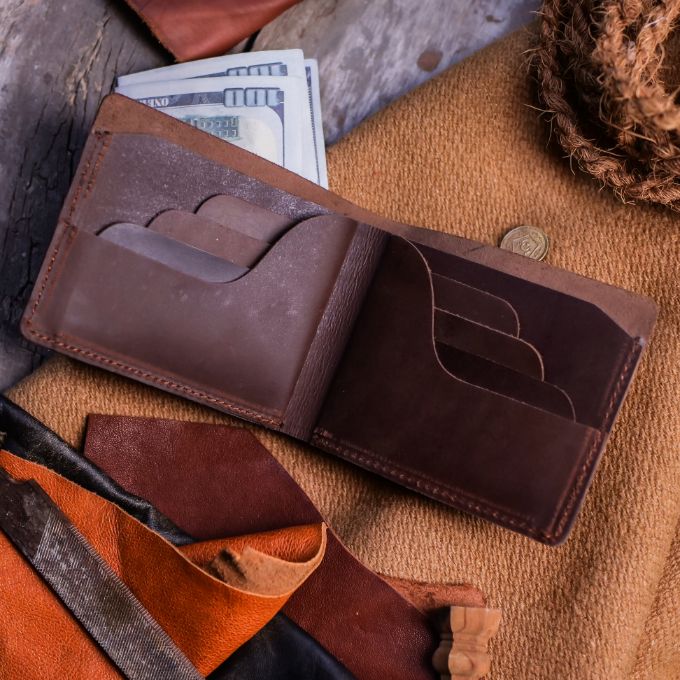 The Vault Vintage Leather Wallet-Arch-Dark Brown