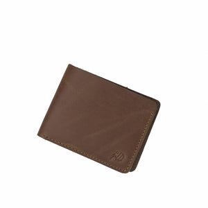 Mens Genuine Vintage Leather Wallet-ASH WOOD S1