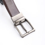 Load image into Gallery viewer, Chromium Double Sided Reversible Men&#39;s&#39; Leather Belt-Black Dark Brown
