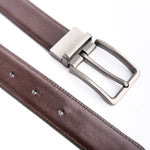 Load image into Gallery viewer, Chromium Double Sided Reversible Men&#39;s&#39; Leather Belt-Black Dark Brown
