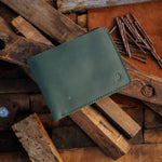 Load image into Gallery viewer, The Vault Vintage Leather Wallet-Coin Pocket-EMERALD GREEN
