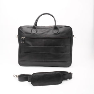 Executive Leather Laptop Bag-Black