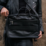 Load image into Gallery viewer, Executive Leather Laptop Bag-Black
