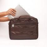 Load image into Gallery viewer, Executive Leather Laptop Bag-Brown
