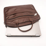 Load image into Gallery viewer, Executive Leather Laptop Bag-Brown

