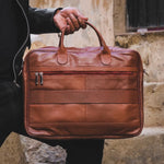 Load image into Gallery viewer, Executive Leather Laptop Bag-Tan
