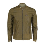 Load image into Gallery viewer, Mens Green Classic Fashion Buff Soft Real Leather Jacket
