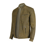 Load image into Gallery viewer, Mens Green Classic Fashion Buff Soft Real Leather Jacket
