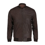 Load image into Gallery viewer, Snuff Style Real Bomber Leather Jacket Brown Color
