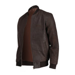 Load image into Gallery viewer, Snuff Style Real Bomber Leather Jacket Brown Color
