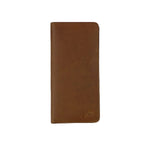 Load image into Gallery viewer, Slim Vintage Long Leather Travel Wallet For Mobile/Credit Cards WOOD BROWN
