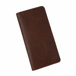 Load image into Gallery viewer, Slim Vintage Long Leather Travel Wallet For Mobile/Credit Cards DARK BROWN
