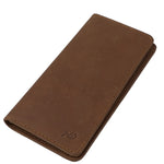 Load image into Gallery viewer, Genuine Vintage Leather Travel Mobile Long Wallet CHOCOLATE BROWN
