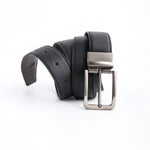 Load image into Gallery viewer, Natural Milled Double Sided Reversible Men&#39;s&#39; Leather Belt-BLACK COFFE BROWN

