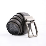 Load image into Gallery viewer, Natural Milled Double Sided Reversible Men&#39;s&#39; Leather Belt-BLACK COFFE BROWN

