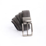 Load image into Gallery viewer, Natural Milled Double Sided Reversible Men&#39;s&#39; Leather Belt-BLACK COFFE BROWN
