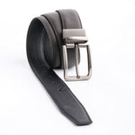 Load image into Gallery viewer, Natural Milled Double Sided Reversible Men&#39;s&#39; Leather Belt-BLACK COFFE BROWN
