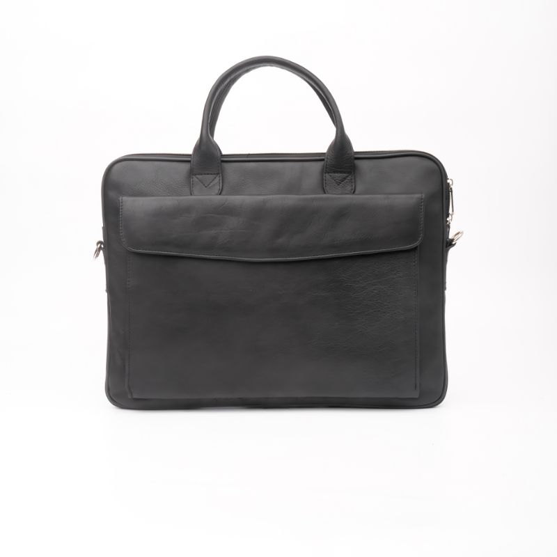 Parker Slim Leather Laptop Bag-Black – Jild