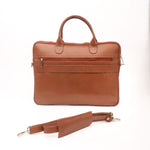 Load image into Gallery viewer, Parker Slim Leather Laptop Bag-Tan
