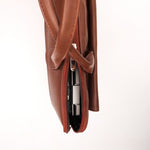 Load image into Gallery viewer, Parker Slim Leather Laptop Bag-Tan
