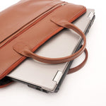 Load image into Gallery viewer, Parker Slim Leather Laptop Bag-Tan

