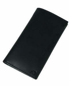 Multi Purpose Leather Long Wallet-BLACK