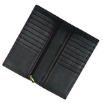 Load image into Gallery viewer, Executive Leather Long Wallet BLACK/RED
