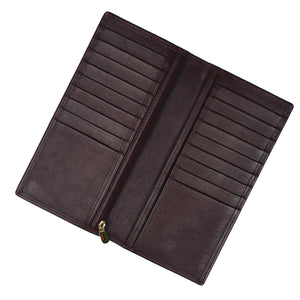 Executive Leather Long Wallet BROWN