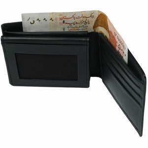 Multi Fold Natural Cow Hide Leather Mens Wallet