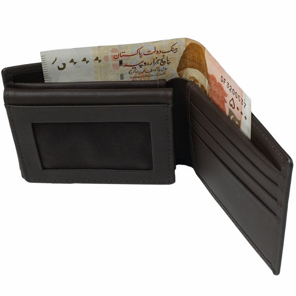 Multi Fold Natural Cow Hide Leather Mens Wallet