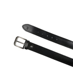 Load image into Gallery viewer, Mens Double Stitch Laminated Leather Belt-Black
