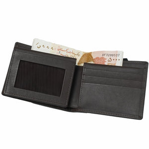 Multi Fold Natural Cow Hide Leather Mens Wallet