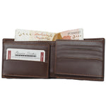 Load image into Gallery viewer, Bi-fold Multi Card Holder Full Grain Cow Leather Mens Wallet
