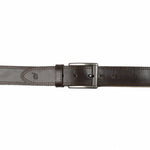 Load image into Gallery viewer, Mens Double Stitch Laminated Leather Belt-Brown
