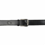 Load image into Gallery viewer, Mens Double Stitch Laminated Leather Belt-Black
