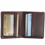 Load image into Gallery viewer, Slim Compact Bi-fold Real Cow Full Grain Leather Card Holder
